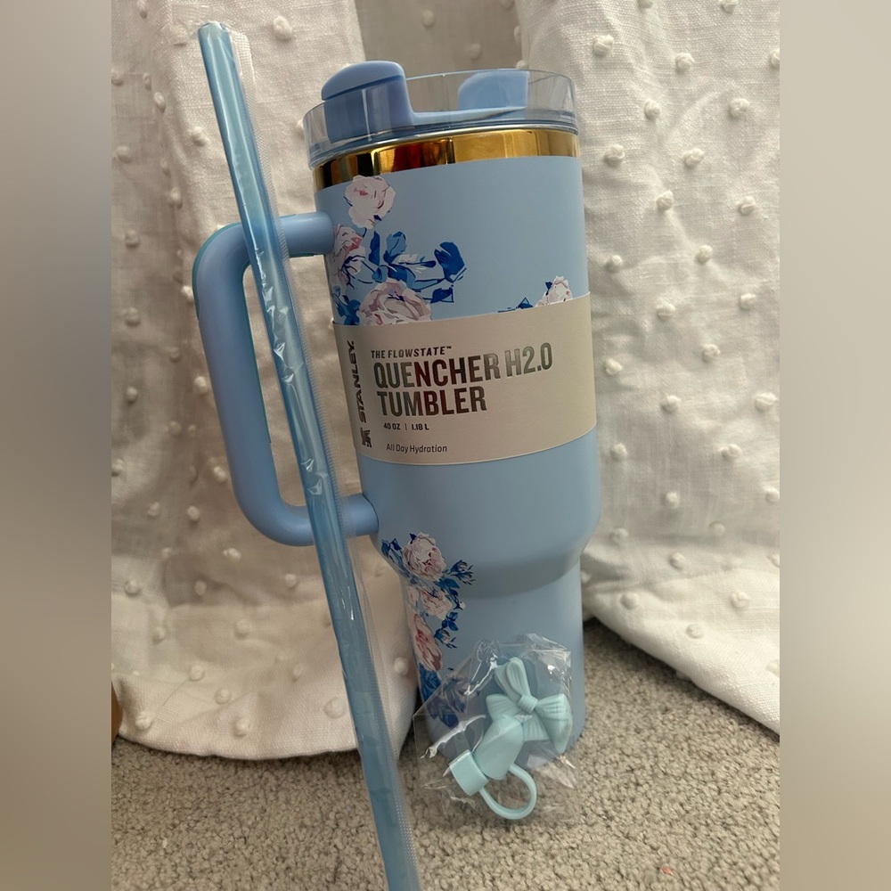 Stanley Sky Blue Floral Quencher